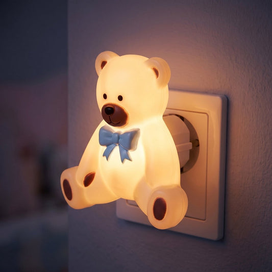 Basic Bear Nachtlampje - 9 x 9 cm - Compact - Voor de Kinderkamer