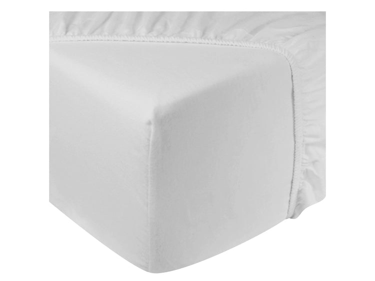 DoubleDry Hoeslaken - Flanel - 90 x 200 cm - wit