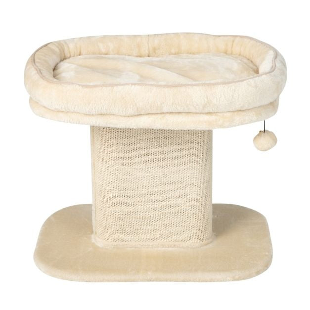 Coast Kattenboom - Interactieve Bal - Pluche - 59x39,5x50cm - Beige