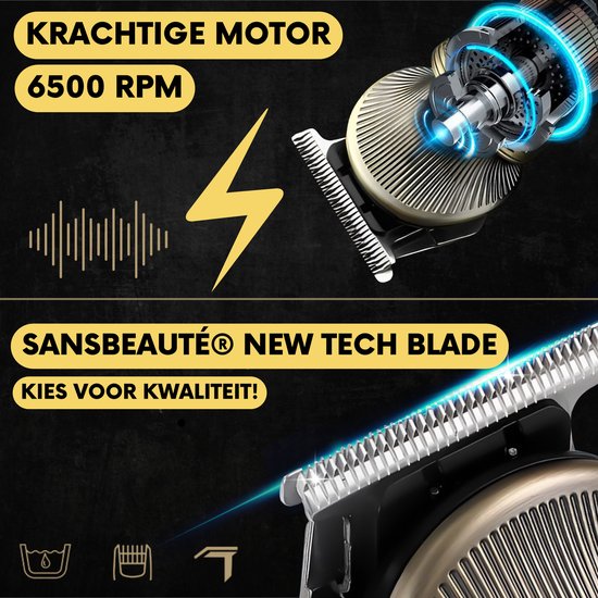 6-in-1 Baardtrimmer Mannen - Trimmer voor Baard en Lichaam - Incl. 6 opzetstukken - Bodygroomer Mannen - Bodytrimmer Heren - Tondeuse - 0.5-15MM - Neus en Oor - Multitrimmer - Haar trimmer - Trimapparaat Baard Machine - Multigroomer