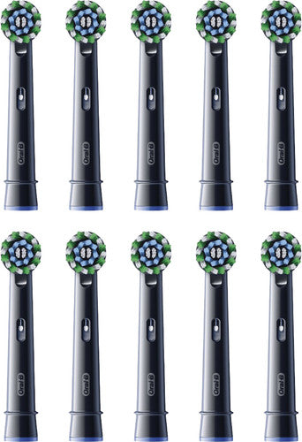 Oral B - 10x Opzetborstels - Cross Action Black