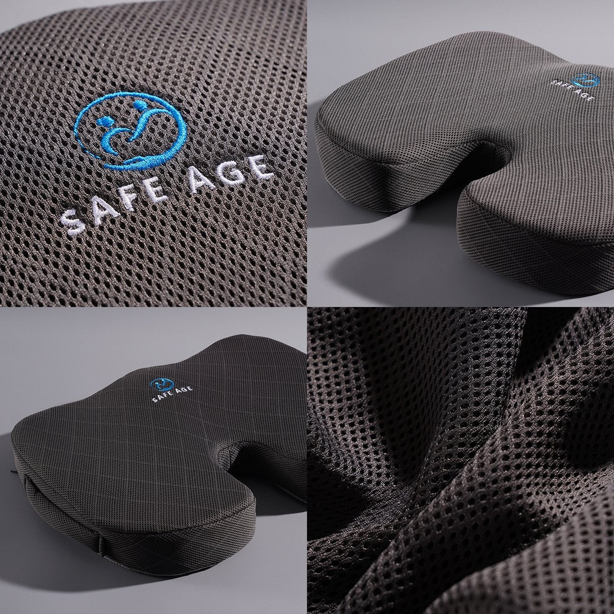 SafeLife Zitkussen orthopedisch & ergonomisch - stuitkussen - wigkussen - ergonomisch zitkussen
