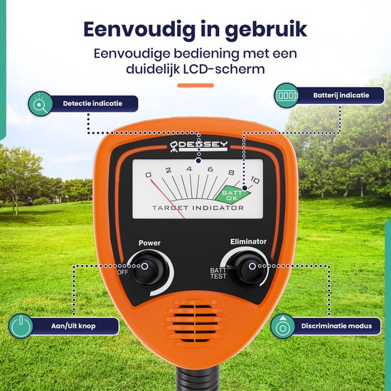 ODESSEY Metaaldetector voor Kinderen - Starterset - Draadloos - Kind - Kinderen - Junior Huntsman