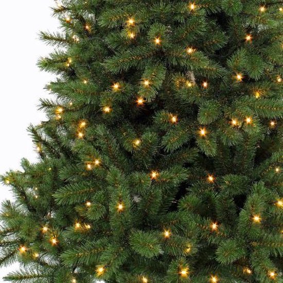 Triumph Tree Bristlecone Kunstkerstboom met LED Verlichting - 184 led lampen - PVC - Donkergroen - 119x185 cm