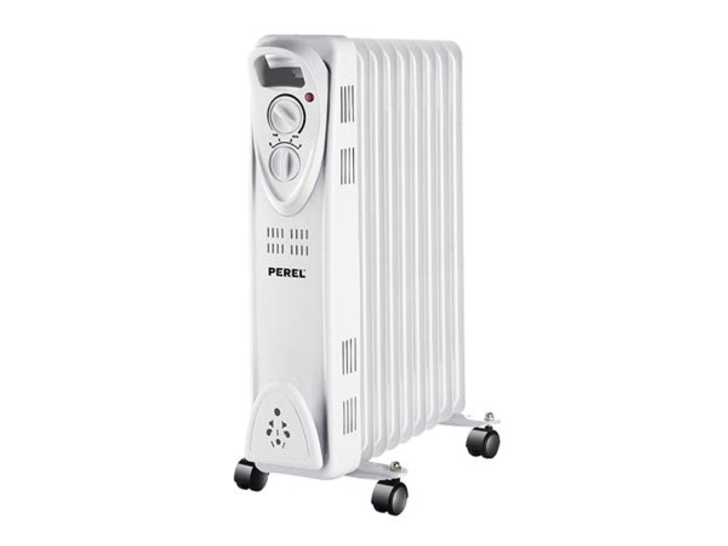 Perel Olieradiator, 9 ribben, drie warmtestanden, 2000 W