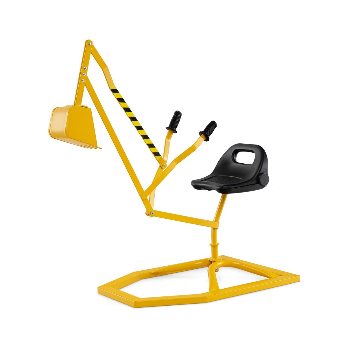 Coast Zitgraafmachine voor kinderen - 360° draaibaar - metalen graafmachine - geel