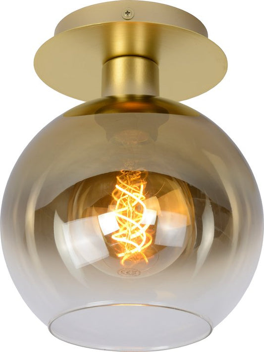 Lucide MARIUS - Plafonnière (Plafondlamp) - 1xE27 - Mat Goud / Messing