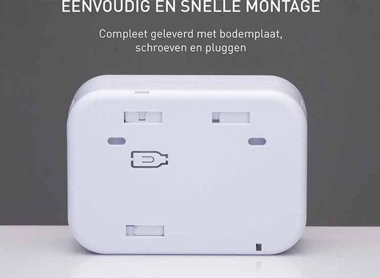 Grundig CO Melder - Koolmonoxidemelder 10 Jaar Batterij - Co Meter met LCD Scherm, Laag Batterij Niveau Alarm en Sensorfout Alarm - Co2 Melder 85dB Alarm - Wandmontage - Wit