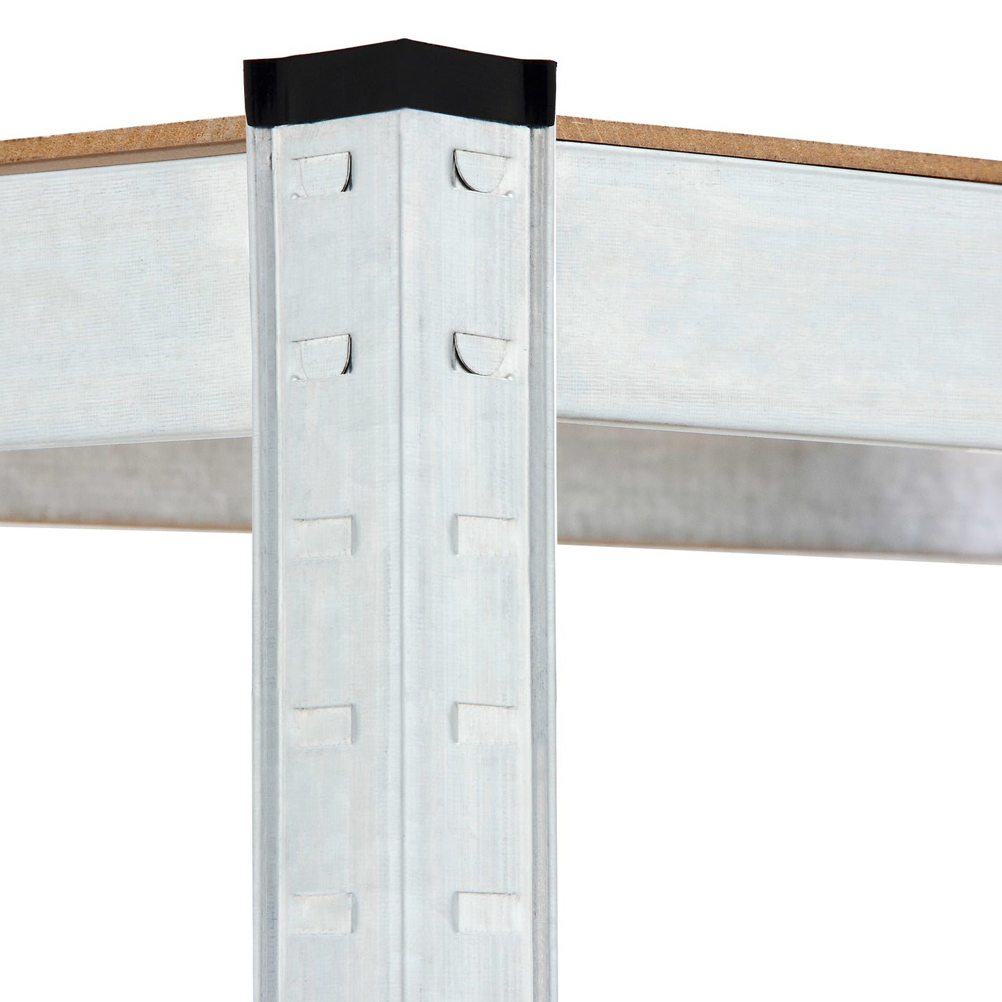 Monzana Opbergrekken - 2 Stuks & 8 MDF-Planken – tot 700kg Zilver