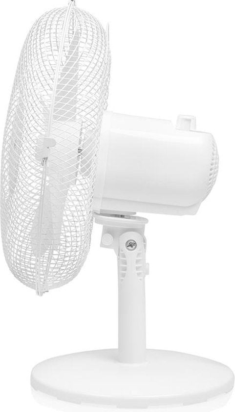 Tristar Tafelventilator 30 cm – 3 Snelheden – 85° Oscillatie – Verstelbare Luchtstroom – VE-5724 – Wit