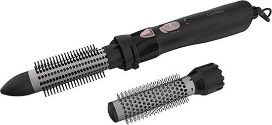 Carmen DC5250 - Föhnborstel -  550 watt - Intrekbare tanden - 2 opzetstukken - Dual voltage