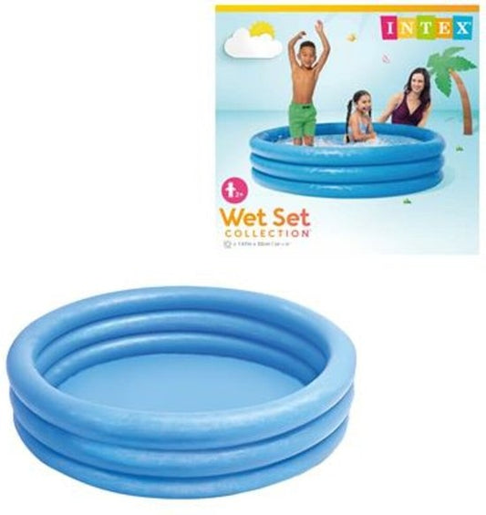Intex Opblaasbaar Zwembad Crystal - 3 Rings - Opblaaszwembad - 147 cm