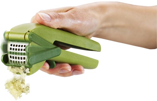 Joseph Joseph CleanForce Knoflookpers – met Reinigingstool – Vaatwasserbestendig – Groen