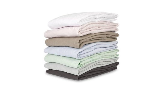 Kayori Shizu Topper Hoeslaken Jersey - 90-100x200-220cm - Matrasdikte 12 cm - Biologisch Katoen - Offwhite