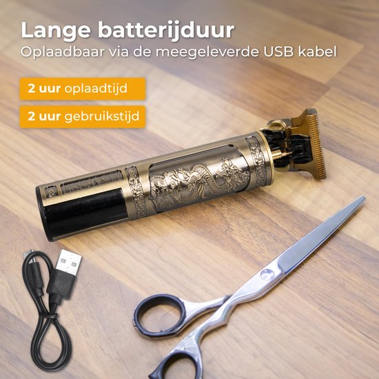 Nuvance - Tondeuse Mannen - LED Display - Incl Opzetstukken - Baardtrimmer en Trimmer Mannen - Usb C Oplaadbaar - Clipper