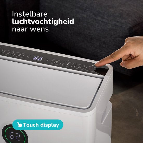 Bloomfold Luchtontvochtiger en Luchtreiniger - 25L per Dag - Incl. Was-droog Functie - Geschikt voor Woonkamer, Slaapkamer, Kelder & Badkamer