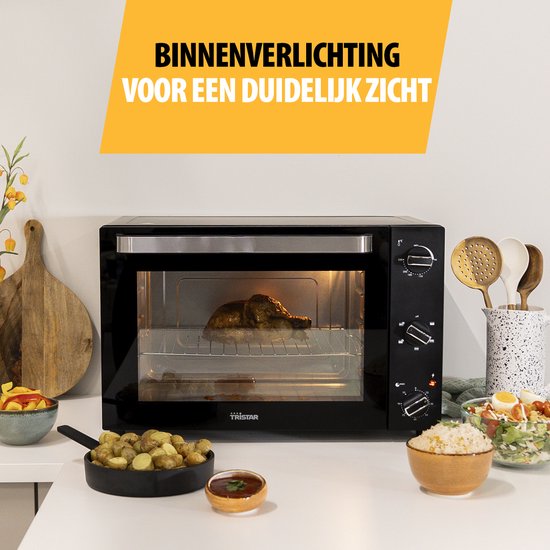 Tristar Vrijstaande oven OV-3640 - Bakoven 2000W - 60L - 90 tot 230⁰C - 5 Voorgeprogrammeerde standen