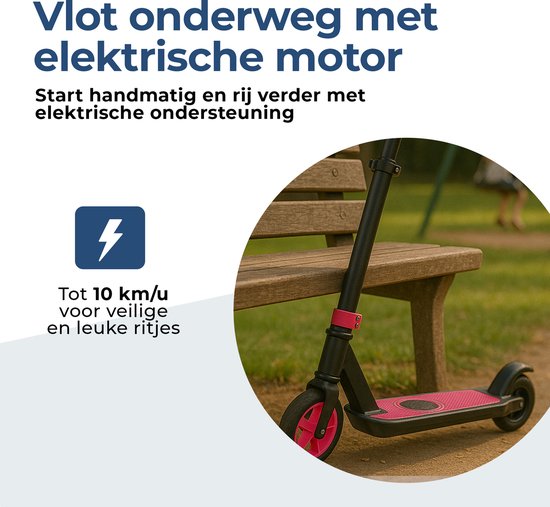 Denver elektrische step voor kinderen - 10km/u - Kinderstep - LED Verlichting - 6km Bereik - SCK5500RO