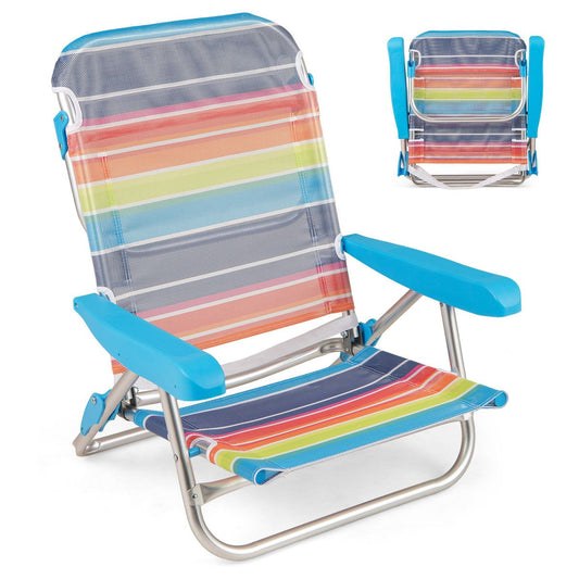Coast Opvouwbare Strandstoelen Set van 2 - Verstelbare Rugleuning - Lichtgewicht Campingstoelen - 64 x 63 x 74 cm