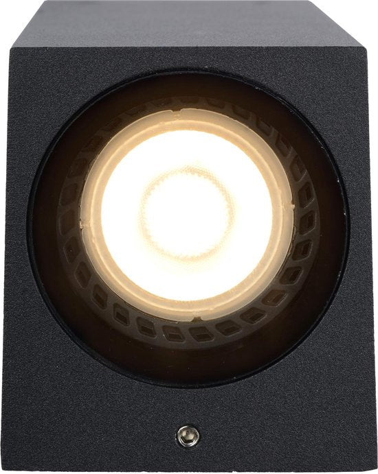 Lucide ZARO - Wandspot / Wandlamp Binnen/Buiten - 2xGU10 - IP65 - Zwart