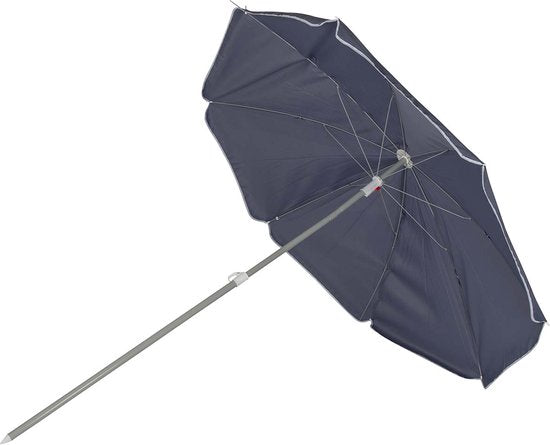 Bo-Camp - Parasol - Met knikarm - Ø 165 cm - Blauw