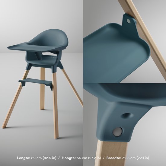 Stokke® Clikk™ Kinderstoel Fjord Blue