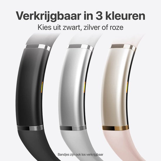 Activity Tracker - Waterdicht IP68 - Meet Hartslag, SpO₂ en Slaap - Stappenteller - Geanodiseerd Aluminium - BREND-App - Roze - BREND BR-2249