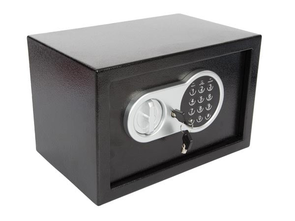 Perel Elektronische kluis - Zwart - 20 x 31 x 20 cm - 4 kg