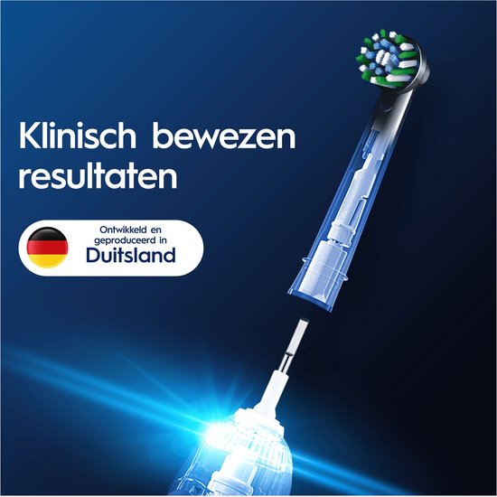 Oral-B Cross Action Pro - Opzetborstels - Met CleanMaximiser Technologie - Zwart - 4 Stuks