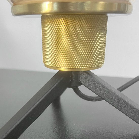 Steinhauer tafellamp Reflexion - amberkleurig - metaal - 15 cm - E27 fitting - 2682ME