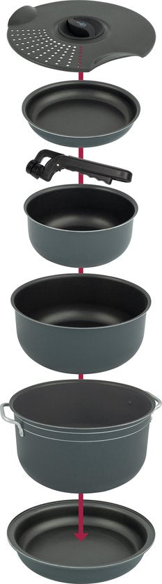 Bo-Camp - Pannenset - Camping - 7-Delig - Aluminium