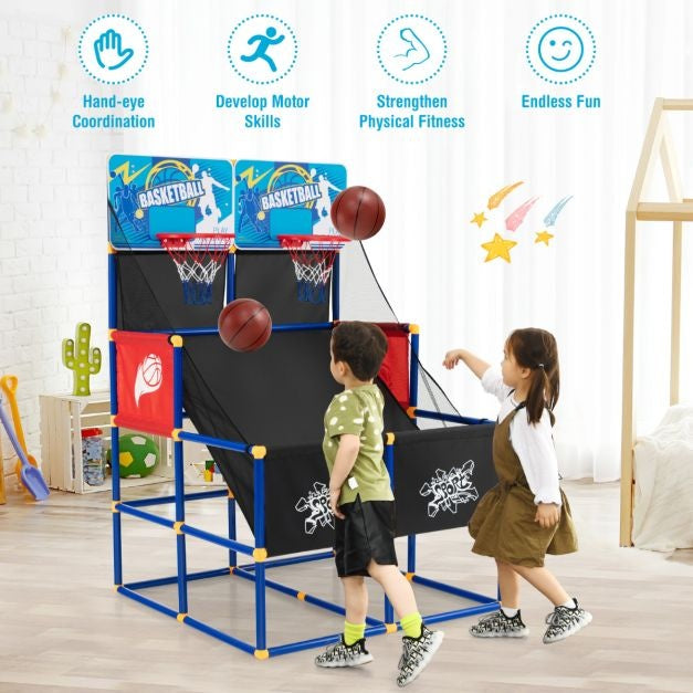 Coast Basketbalset voor kinderen - Speelhal - 2 Spelers - 90 x 90 x 140 cm