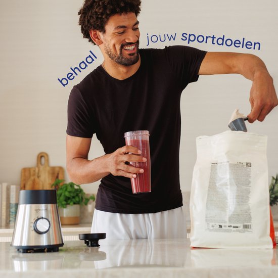 Safecourt Keuken Power blender - 5 automatische programma's - Smoothie maker - +2 to go bekers - RVS