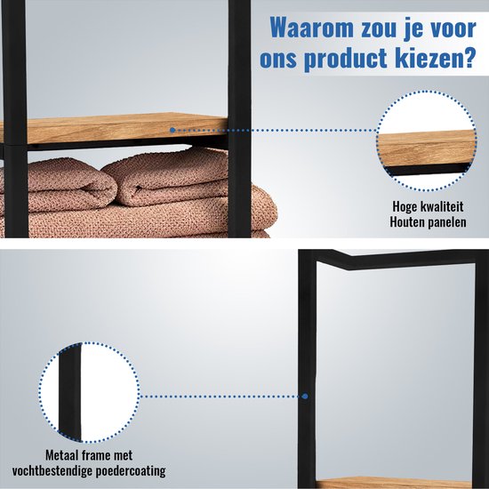 SV Living Handdoekrek - Handdoekhouder - Voor Badkamer en Keuken - 77*28*14cm