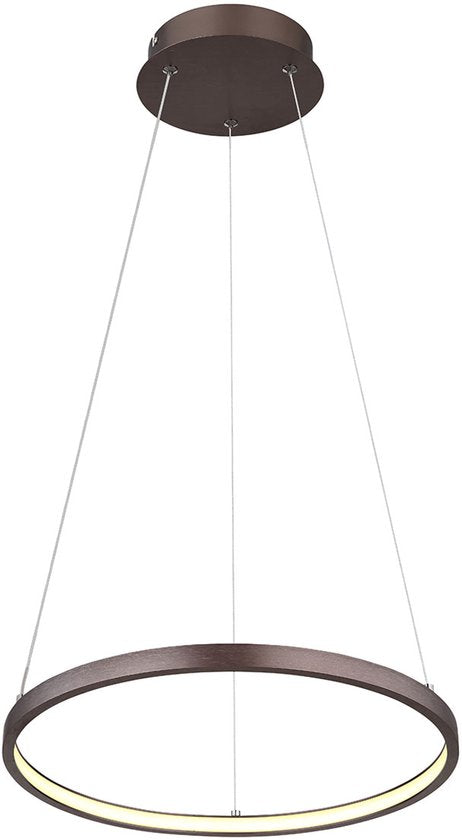 Globo - hanglamp - Ralph - bruin - metaal - Ø 39cm - LED - 67192-19BR