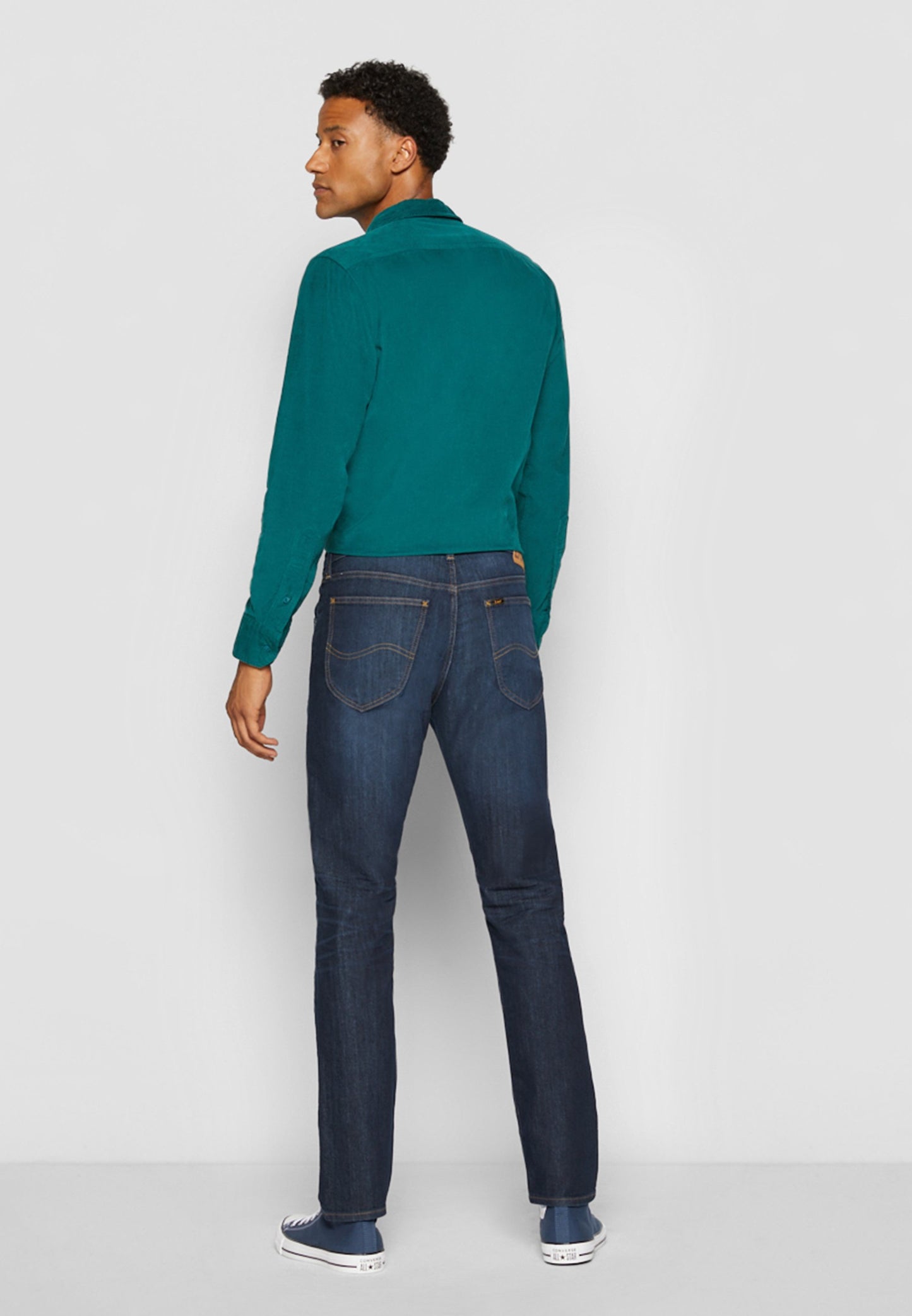 Lee Daren Zip Fly Regular Straight Jeans – Dark Blue – Maat 34/34