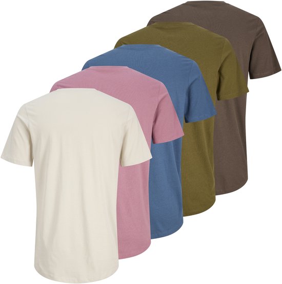 JACK&JONES - JPRBLABRODY TEE SS CREW NECK 5PK MP NOOS - Heren - T-shirts - Maat L
