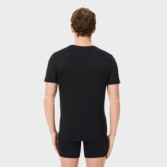 Lacoste heren 3P V-hals shirts basic zwart - XL