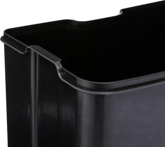 5Five Vuilnisemmer Metaal - Zwart - 35 x 32 x 62 cm - 30 l