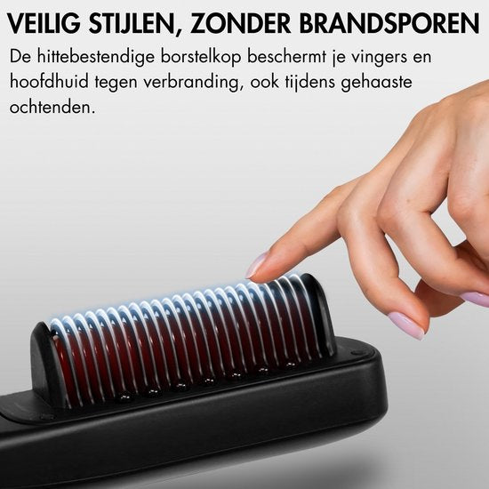 Sansbeauté® Stoomstijltang PRO - Stoom Stijltang - Professionele Stijltang 5.0 – Stoomstijltangs - Zwart