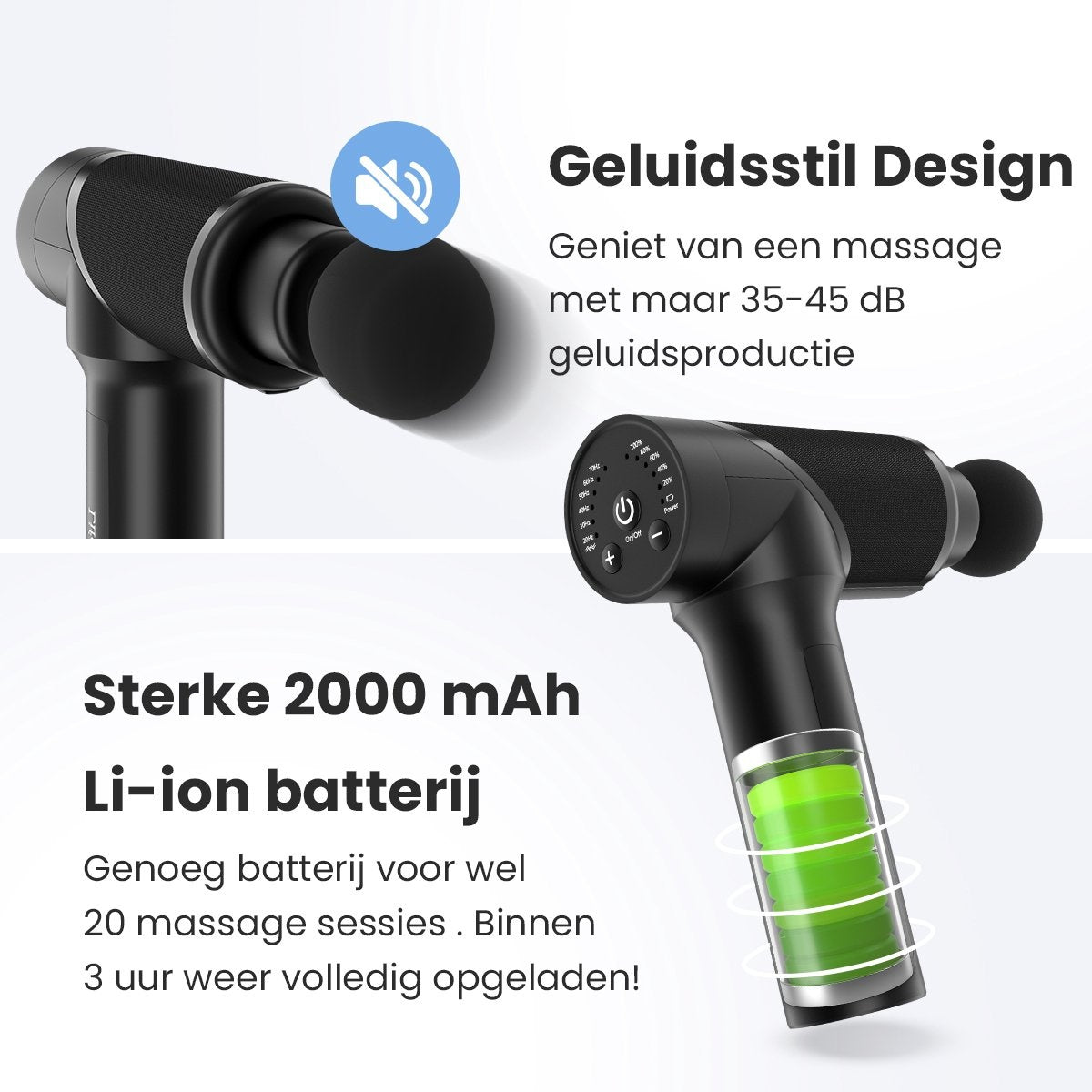 Lifeproducts - Massagepistool PRO - Massagepistool - Zwart