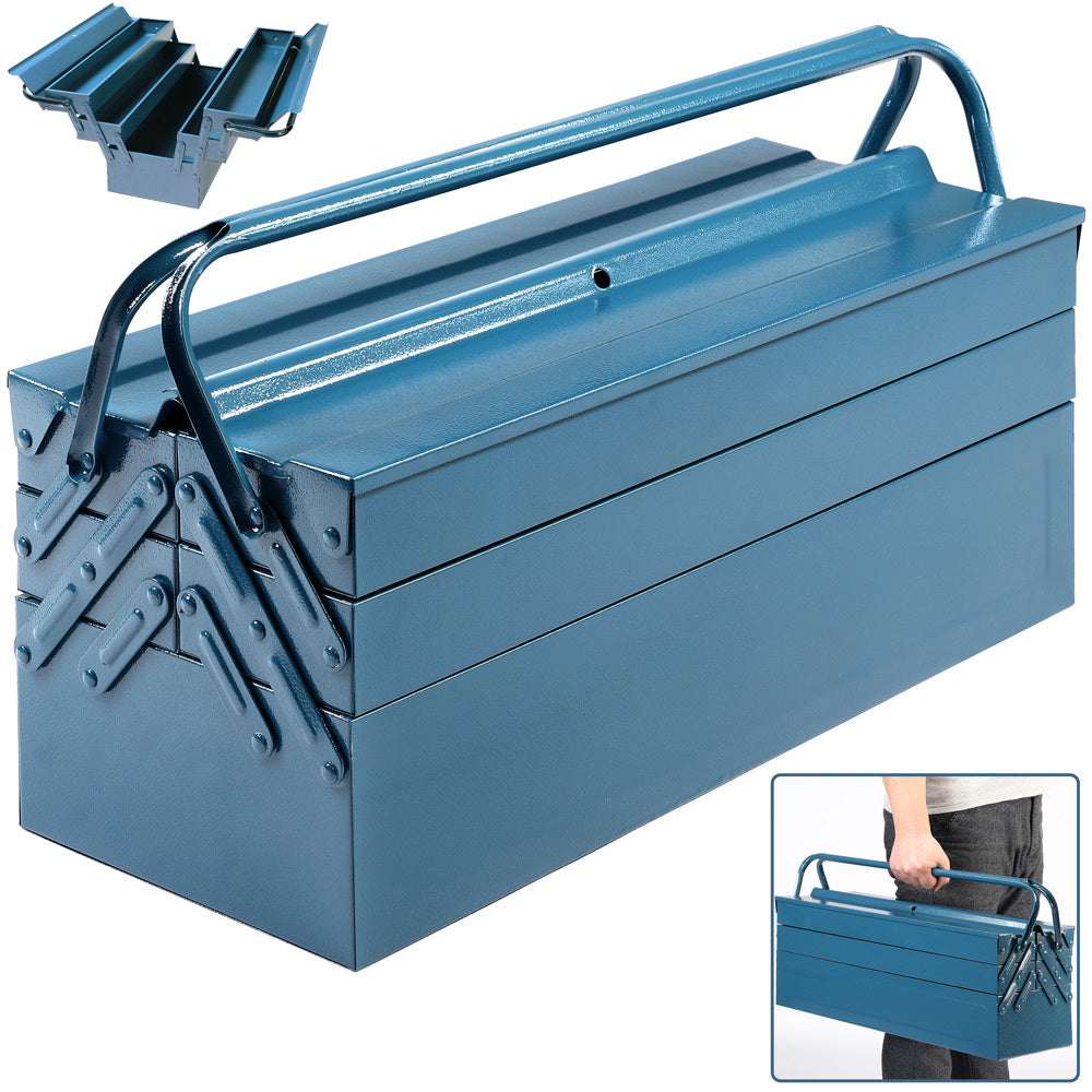 Monzana Gereedschapskoffer - Staal 53x20x20cm - Blauw