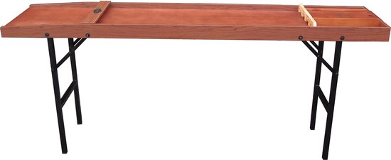 Buffalo Sjoelbak Allure met inklapbare poten - 200 cm - Incl. 30 Schijven & Opbergdeksel