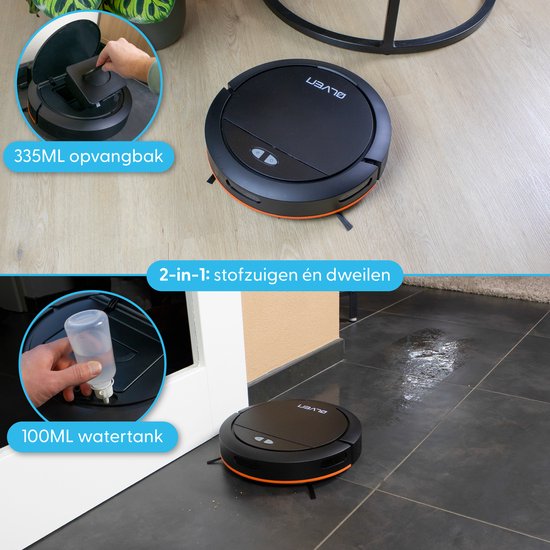 Ølven Robotstofzuiger met Dweilfunctie - App - Laadstation - Geschikt voor Huisdieren - Dweilrobot