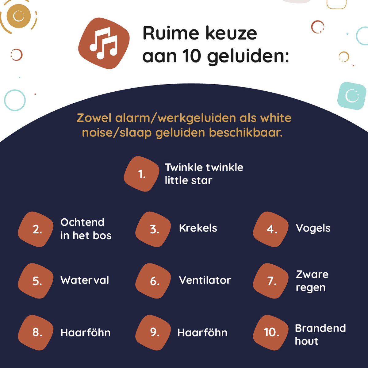 Numsy - Lou Slaaptrainer Kinderen - Kinderwekker met Nachtlampje - LED - 16 x 11 x 4 cm - 5W  - Wolkje