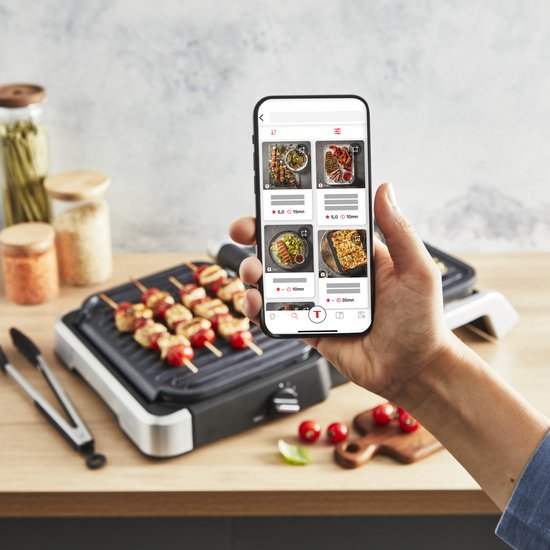 Tefal OptiGrill 4in1 GC774D - Intelligente Contactgrill - Inclusief Bakschaal - 9 Automatische programma's - Gaarheidsindicator - 2100W