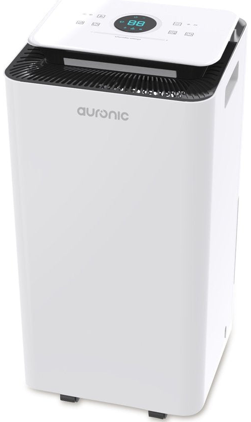 Auronic - Luchtontvochtiger 12L - Met Wasdroogfunctie, Luchtreiniger, 185W, Fluisterstil (36 dB), Geschikt voor 48 m³ - Wit