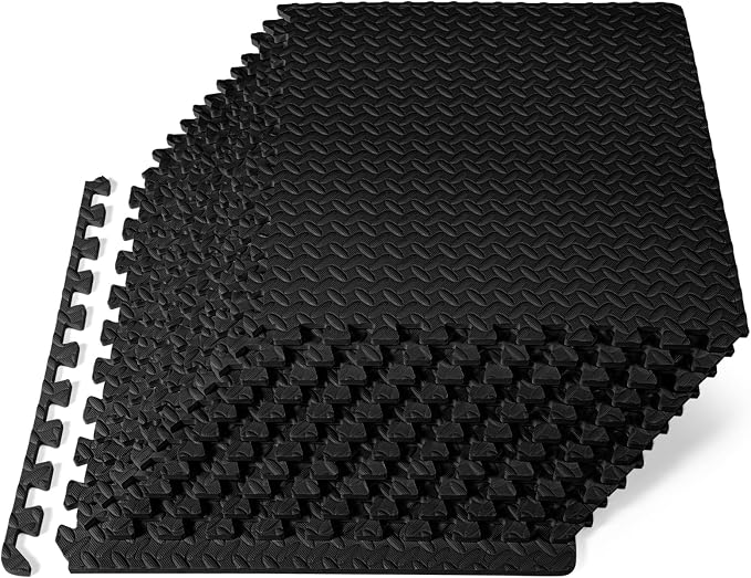 EVA Fitness Vloermat 4,5 m² – 12 Puzzeltegels – Antislip & Geluiddempend