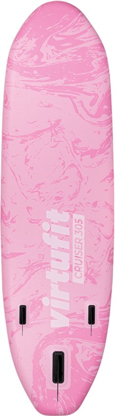 VirtuFit Cruiser Opblaasbaar SUP Board 305 cm - Max. 180 kg - Complete Set – Incl. Kajak Zitje, Peddel, Pomp, Tas & GoPro-mount – Stand Up Paddle Board - Roze