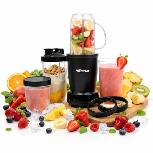 Tristar BL-4486 Smoothie Maker - Blender - 350W Vermogen - 0,5 Liter - Incl. 3 Drinkbekers - Vaatwasserbestendig